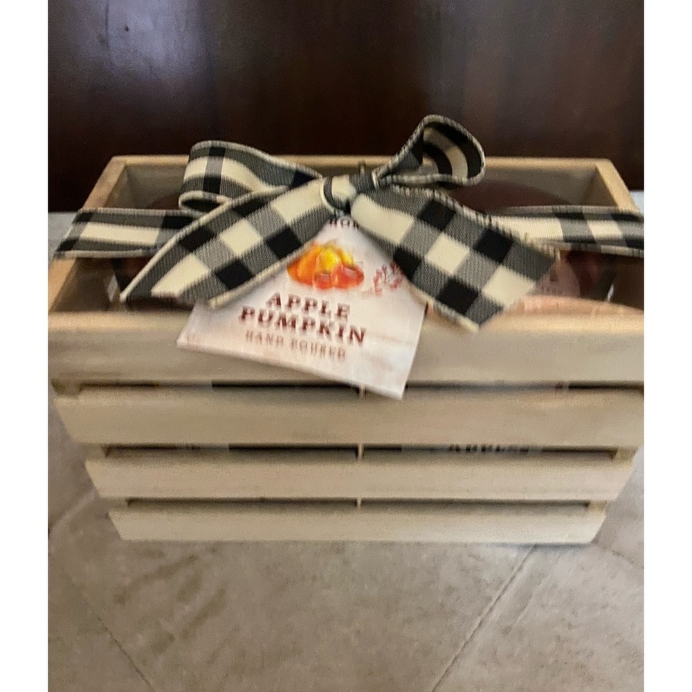 Apple Pumpkin Candles Set